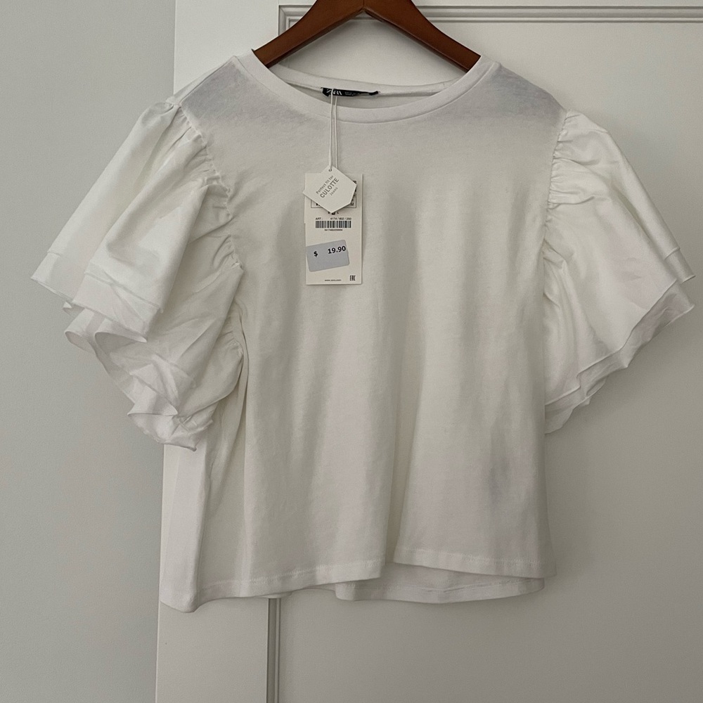 NWT Zara white tshirt top
